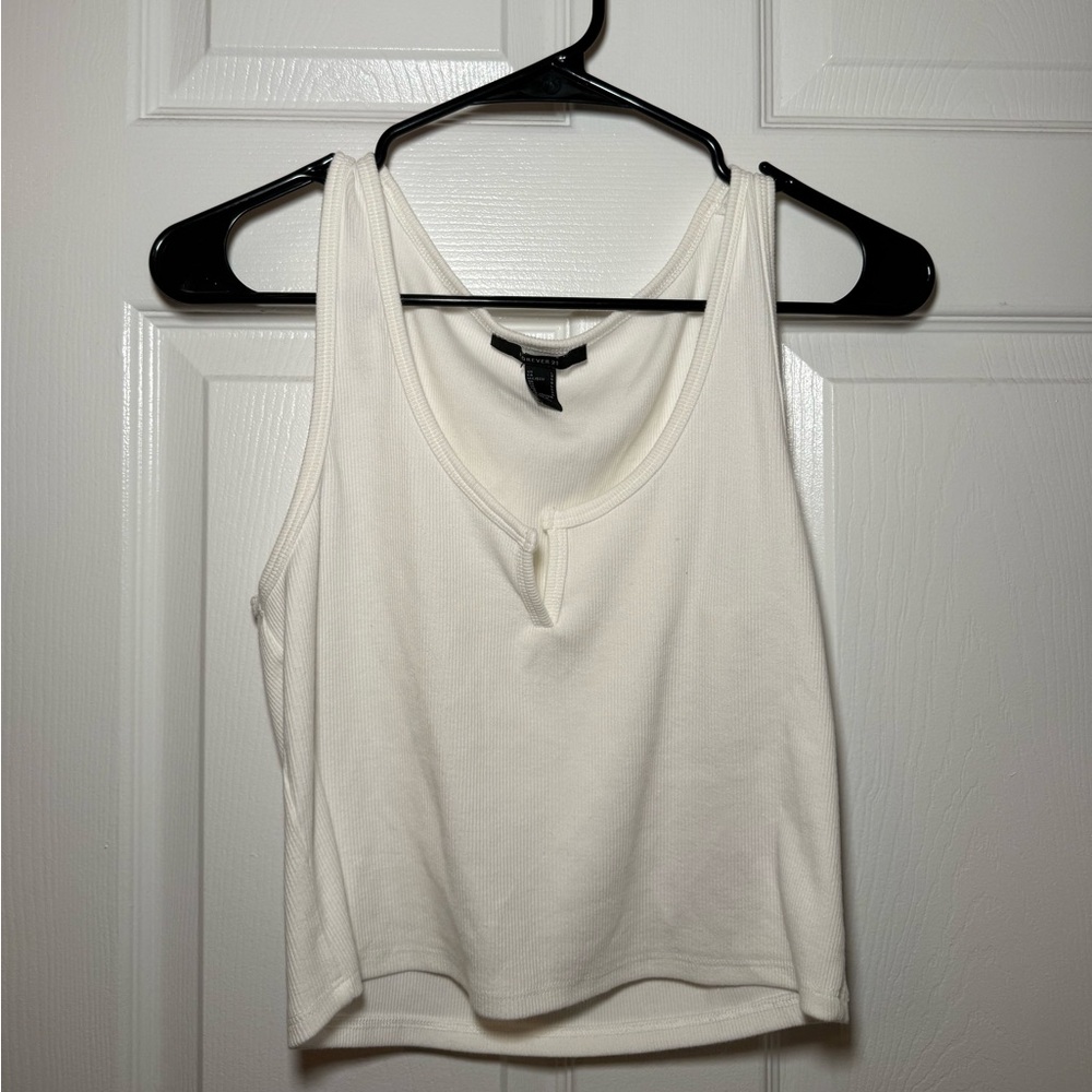 Forever 21 White Tank Top